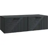 vidaXL Wandmontierter TV-Schrank Schwarz 98 x 41 x 30 cm Holzwerkstoff