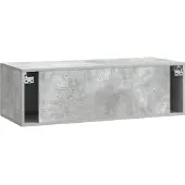 vidaXL Wandmontierter TV-Schrank Betongrau 99 x 41 x 30 cm