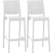CLP 2er Set Barhocker Maya weiß