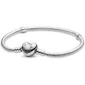 Pandora 594594C00 Damen-Armband Silber mit Herz-Verschluss