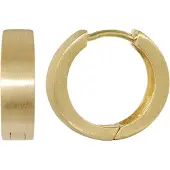 Trendor 21702 Kleine Creolen 925 Silber vergoldet Ohrringe ⌀ 14,5 mm