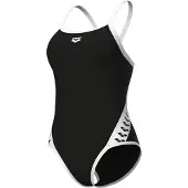 Arena Badeanzug W Icons Super Fly Back Solid Damen Black/White-Größe 38
