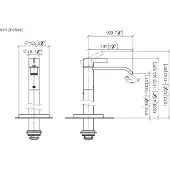 Dornbracht 22585671-93 Waschtisch-Einlochbatterie mit