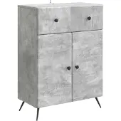 vidaXL Sideboard Betongrau 66 x 34,5 x 90 cm Holzwerkstoff