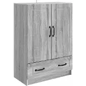 vidaXL Sideboard Graues Sonoma 66 x 34,5 x 92 cm Holzwerkstoff