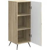 vidaXL Sideboard Sonoma-Eiche 33 x 34,5 x 90 cm Holzwerkstoff