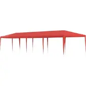 vidaXL Partyzelt Rot 1200 x 300 x 255 cm PE und Stahl