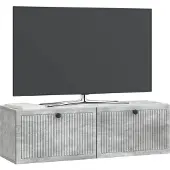 vidaXL Wandmontierter TV-Schrank Betongrau 98 x 31 x 30 cm