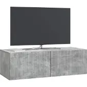 vidaXL Wandmontierter TV-Schrank Betongrau 98 x 41 x 30 cm