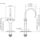 Dornbracht 22585892-19 WT-ELB mit Standrohr TARA