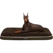 OEM Orthopädisches Hundebett, braun, 120cm, waschbar, doppelbödig