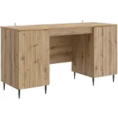 vidaXL Schreibtisch Artisan-Eiche Holzwerkstoff 142,5 x 50 x 75 cm