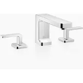 Dornbracht LULU Dreiloch Waschtischbatterie mit Einzelrosetten, mit Ablaufgarnitur, Ausladung 155mm, 20713710-00, Farbe: Chrom
