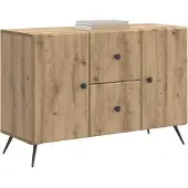vidaXL Sideboard Artisan-Eiche 89 x 34,5 x 60 cm Holzwerkstoff