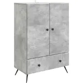 vidaXL Sideboard Betongrau 66 x 34,5 x 95 cm Holzwerkstoff