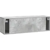 vidaXL Wandmontierter TV-Schrank Betongrau 98 x 31 x 30 cm