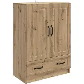 vidaXL Sideboard Artisan-Eiche 66 x 34,5 x 92 cm Holzwerkstoff