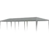 vidaXL Partyzelt Hellgrau 1200 x 300 x 255 cm PE und Stahl