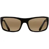 Maui jim H202 Peahi Unisex-Sonnenbrille Vollrand Eckig Kunststoff-Gestell, schwarz