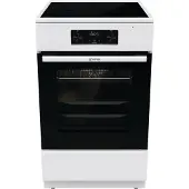 Gorenje G600 Elektroherd, 50 cm, Freistehender Herd, Weiß, Berührung, Metall, LED, Glas