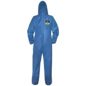 Uvex 5/6 Air Chemikalien Schutzanzug Blauer Einweg Overall Partikeldicht Größe L