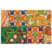 Excelsa Fußmatte Lisbona Kokosnuss 60x1,5x40 cm Bunt