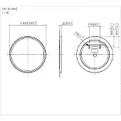 Dornbracht 83150979-33 Lichtspiegel, rund SERIENNEUTRAL