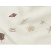 Yumeko Kinderbettwäsche Baumwollsatin 120x150 Weiß - Eco, Bio & Fairtrade