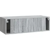 vidaXL Wandmontierter TV-Schrank Graues Sonoma 98 x 41 x 30 cm