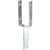 GAH Alberts U-Pfostenträger ETA-10/0210 91x200x200x50mm feuerverzinkt mit Betonanker aus T-Eisen