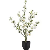 Momax Kirschblütenzweig Kirschblüte Weiß ca. 64cm