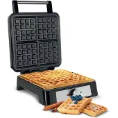 Teesa Waffeleisen 4 Waffeln 1600W Inox Leistung einstellbar