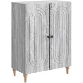 vidaXL Sideboard Graues Sonoma 66 x 34,5 x 90 cm Holzwerkstoff