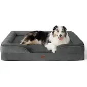OEM Ergonomisches Hundesofa 106x80 cm, dunkelgrau, waschbar, Antirutsch