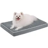 OEM Orthopädisches Hundebett, Waschbare Hundematte, 58x43x7cm, Dunkelgrau, Klein