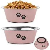OEM Rosa Hundebekommen Antirutsch erhöht 2-teilig 860ml