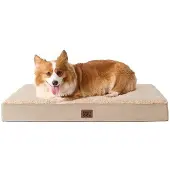 OEM Orthopädisches Hundebett mittelgroß 89x58x9cm waschbar weich kaki