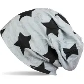 StyleBREAKER Beanie "Beanie mit Sterne & Punkte Muster" 1 Stk.