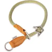 Rudelkönig Zugstopphalsband Hund Grün Nylon Verstellbar Größe 6