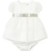 Mayoral Elegantes Kleid 1882 Weiß Regular Fit