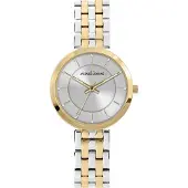 Jacques Lemans Quarzuhr "Milano", gold (silbergoldfarben, silberfarben, silberfarben), Armbanduhren, Damen, silbergoldfarben, Quarzuhr, Armbanduhr, Damenuhr, Edelstahlarmband, analog