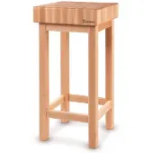 Hendi Hölzerner Hackklotz auf Sockel, Höhe 110 mm - 505618