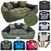 AIO Factory Hundebett KINGDOG Laufstall 100x75 cm personalisiert wasserdicht grün