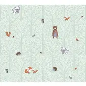 A.S. Création Vliestapete "Little Love" Motiv abstrakt naturalistisch glatt Kindertapete Tapete Wald Tapeten Kinderzimmer Schlafzimmer Design Büro