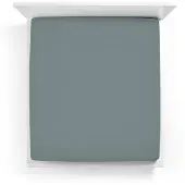 Bella Donna Split-Topper Spannbetttuch La Piccola Duo 2 200x200 cm | zement - grau