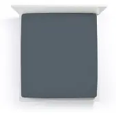 Bella Donna Split-Topper Spannbetttuch La Piccola Duo 1 180x210 - 220 cm | graphit - grau
