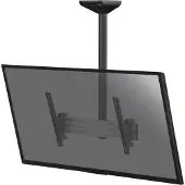 KIMEX - Neigbarer Deckenhalter für 1 TV-Bildschirm 43''-55'' - Höhe 100 cm