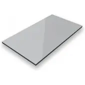 ALUVERBUND24 150x75cm Aluverbundplatte Aluminiumverbund Grau RAL 7042 3mm 0,3mm