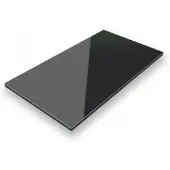 ALUVERBUND24 70x70cm Aluverbundplatte Aluminiumverbund Schwarz RAL 9005 3mm 0,3mm