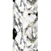 ALUVERBUND24 PVC Wandpaneele Duschrückwand Küchenrückwand Onyx-Gold in Marmor-Optik Hochglanz -122x244cm